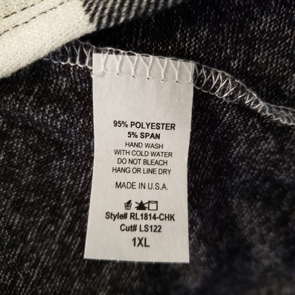 **Plus** White Buffalo Plaid Color Block Cardigan - Picture 3 of 3